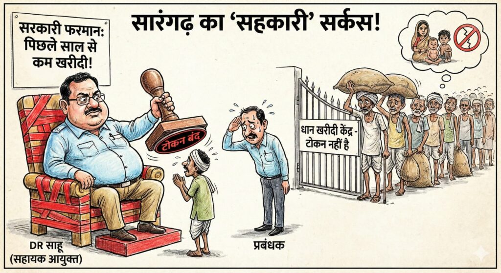 पिछले साल से कम धान खरीदो, वरना निपटा दूंगा": सारंगढ़ में अफसरशाही का 'तुगलकी फरमान', भड़कीं विधायक उत्तरी जांगड़े ने दी उग्र आंदोलन की चेतावनी! 1 IMG 20260124 WA0002